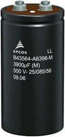 Фото 1/3 0.1F Aluminium Electrolytic Capacitor 16V dc, Screw Terminal - B41456B4100M000