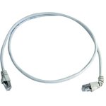 L00001A0155, Cat6a Right Angle Male RJ45 to Male RJ45 Ethernet Cable, S/FTP ...