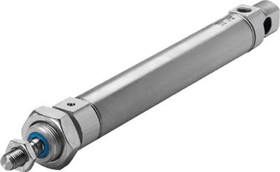 ESNU-8-10-P-A, Pneumatic Piston Rod Cylinder - 19254, 8mm Bore, 10mm Stroke, ESNU Series, Single Acting