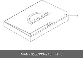 06563334245, Круглое уплотнение 19X3B-FPM1-70-GN MAN