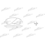 PBP1621, Колодки тормозные дисковые передн DODGE: CALIBER 06-, JEEP ...