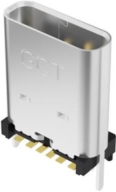 USB4175-GF-0230-C, USB Connectors USB TypeC Receptacle, Vert, SMT, H11.0mm, For Power charging