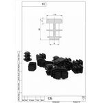 , Заглушка 15х15, 10 шт, БП-00001774