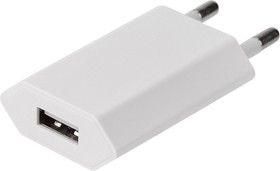 Фото 1/4 16-0273, Сетевое зарядное устройство для iPhone/iPad USB, 5V, 1 A, белое