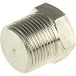 Stainless Steel Pipe Fitting Hexagon Plug, Male NPT 3/4in