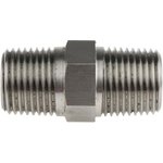 Stainless Steel Pipe Fitting Hexagon Nipple Joint, Male NPT 1/2in x Male NPT 1/2in