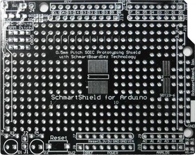 206-0007-01, PCBs & Breadboards 0.5mm Pitch SOIC SMT Prototyping shield for Arduino (Board Only)