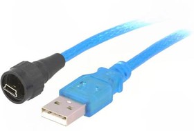 Фото 1/2 1310-1009-01, Кабель / адаптер; вилка USB A,вилка USB A mini; 1310; USB 2.0