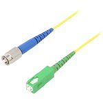 G-SCA-FC-S- 002.0-SX-A-18-Y, Световодный патч-корд, FC/UPC, SC/APC, 2м, желтый, Серия: Gold