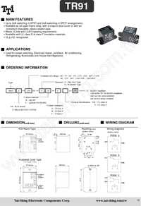 TR91-24VDC-SC-C, Реле 1пер. 24VDC / 20A, 240VAC, Tai Shing (TTI ...