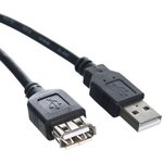 TUS6990-1.5M, Кабель удлинительный TELECOM USB2.0  Am-- Af  1,5 м черный.