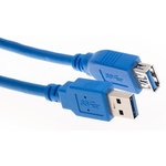 ACU302-3M, Aopen USB 2.0 Type-AM - USB 2.0 Type-AF 3m, Cable
