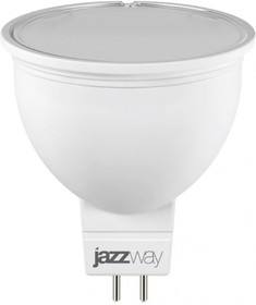 Фото 1/4 Jazzway Лампа светодиодная (LED) с отражателем d50мм GU5.3 110° 7Вт 220-230В матовая нейтральная холодно-белая 4000К диммируемая