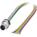 1419726, Male 17 way M12 to Sensor Actuator Cable, 500mm