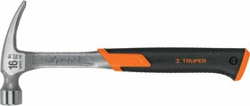 Молоток-гвоздодер с полированным бойком, металлическая ручка MXR-16 17857