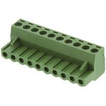 MCTC-10D10, TERMINAL BLOCK PLUGGABLE, 10 POSITION, 24-12AWG, 5.08MM
