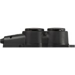 Колодка ЭРА KX-2e-B-IP44 каучуковая с заземлением 2 розетки 16A IP44 черная Б0068451