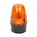 LEDS100-02-01, LEDS100 Series Amber Flashing Beacon, 20 → 30 V ac/dc ...
