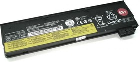 Фото 1/3 Аккумулятор 0C52862 68+ для ноутбука Lenovo ThinkPad x240 10.8V 48Wh (4300mAh) черный Premium