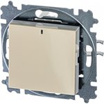 ABB EPJ Levit слоновая кость / белый Переключатель 1-кл, с ориент, подсветкой