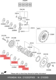 210202F903, ПОДШИПНИК СКОЛЬЖЕНИЯ КОЛЕНВАЛА