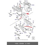1 309 484, Прокладка приемной трубы FORD / MAZDA / VOLVO FORD 1 309 484