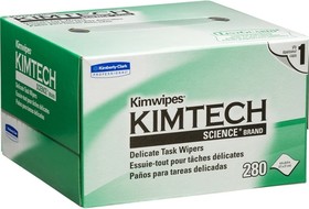 Kimberly-Clark Салфетки безворсовые Kimtech Kimwipes Science (280 шт) размер 11x21 см. WIPE-KC-01