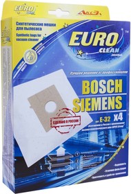 Мешок-пылесборник синтетический для пылесосов BOSCH,SIEMENS (4 шт.) E-32/4
