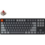 Беспроводная клавиатура Keychron K8 Grey (RGB, Hot-Swap, Alum Frame ...