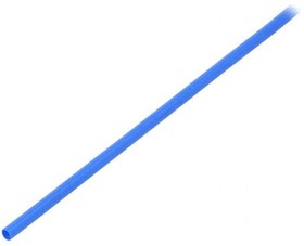 Фото 1/2 7000099231, Термоусадочная трубка, тонкостенная, 3: 1, 3мм, L: 1м, синий