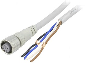 Фото 1/3 XS5F-D421-D80-F, Sensor Cables / Actuator Cables NoVibe Cable 2M Straight Socket 1End
