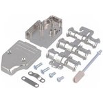 MHDM35-9-K, MHDM35 Series Zinc Angled D Sub Backshell, 9 Way, Strain Relief