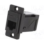 CP30752MB, Panel Feed-through Black Metal Frame Connector, CSK ...