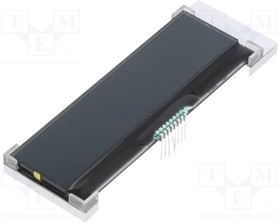 RX1602J-LLW-TS, Дисплей: LCD; графический; COG,VA Negative; 74,2x25,2x6,3мм; LED