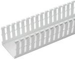 Фото 1/2 F1X1WH6, Wiring Ducts Round Hole Rectangular Screw Polyvinyl Chloride White