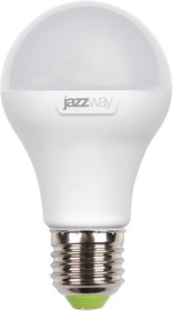 Фото 1/4 Jazzway Лампа светодиодная (LED) «груша» d60мм E27 180° 12Вт 220-240В матовая нейтральная холодно-белая 5000К
