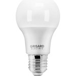 GRE-002-0009, Лампа светодиодная E27 A60 11W (90W) 220V теплый GRISARD ELECTRIC