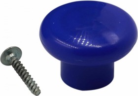 Мебельная ручка-кнопка d 34, синий У8-0932