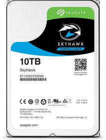 Фото 1/5 Seagate SkyHawk Surveillance ST10000VX0004, Жесткий диск