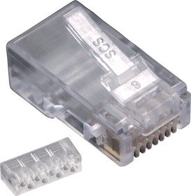 940-SP-361010-A161, Modular Plug, RJ50, CAT5, 10 Positions, 10 Contacts, Shielded