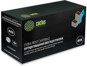 Фото 1/10 Картридж лазерный Cactus CS-CF280X-MPS CF280XX черный (13000стр.) для HP LJ Pro 400/M401/M425