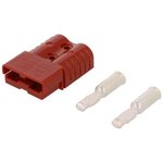 6802G3, Connector, Plug, 2 Poles, 6AWG, 120A, Red