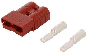 Фото 1/5 6802G3, Connector, Plug, 2 Poles, 6AWG, 120A, Red