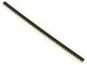 Фото 1/2 DS1004-1*40F11, Панелька планка с выводами PIN, PIN 40, THT, 2,54мм