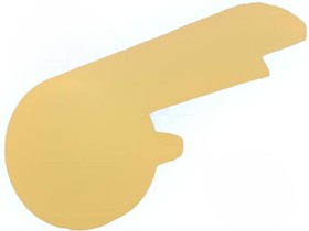 Фото 1/2 A1101004, Указатель, пластмасса, желтый, распорным стержнем, Форма: ножка
