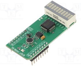 MIKROE-5111, Click board; voltmeter; analog,SPI; LM3914; prototype board