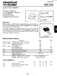 IRFZ44NPBF, Транзистор, N-канал 55В 41А [TO-220AB], Infineon | купить в ...