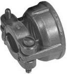 97-3057-1007(676), Backshell With Cable Clamp Straight Die Cast Zinc Alloy Bright Nickel Automotive
