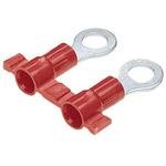 PV18-8RB-3K, Ring Tongue Terminal 18-22AWG Copper Red 21.8mm Tin T/R