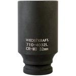 Головка торцевая ударная глубокая 6-гранная (32 мм; 1/2DR) WDK-710-4032L